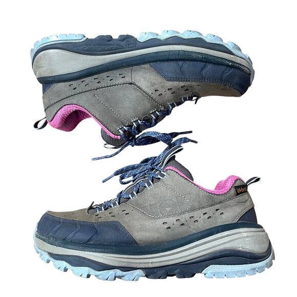 Hoka Women's Tor Summit Hiking Shoes Low Size 7.5 Steel Grey/Hydrangea - Picture 2 of 10